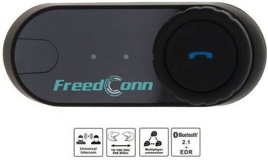 FreedConn T-COM VB Single Intercom for Motorcycle Helmet with Bluetooth