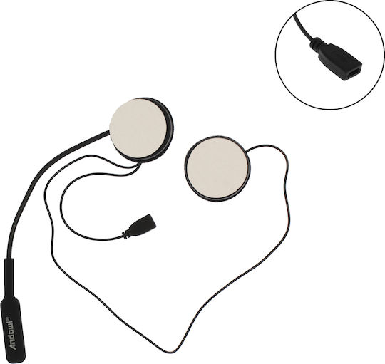Andowl Set Headphones with Microphone Motorcycle Intercom