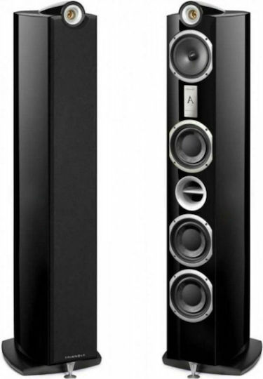 Triangle Signature Alpha Pair of Hi-Fi Speakers Floor 140W 3 No of Drivers W23.3xD37.2xH127cm. Black