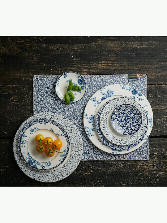 Laura Ashley Blueprints Servierplatte aus Porzellan China Rose mit Durchmesser 30cm 1Stück