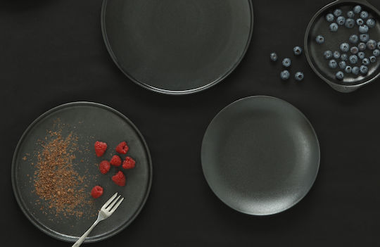 Maxwell & Williams Caviar Black Πιατέλα Σερβιρίσματος από Πορσελάνη Μαύρη με Διάμετρο 40εκ.