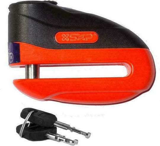 SXP 501J Motorrad-Bremsscheibenschloss mit Durchmesser der Kette 10mm Rot Farbe