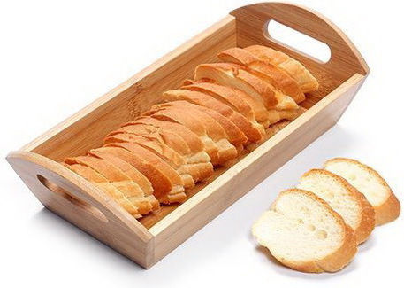 Nava Terrestrial Καλάθι Ψωμιού Ξύλινο Καφέ 29x14.5x8cm