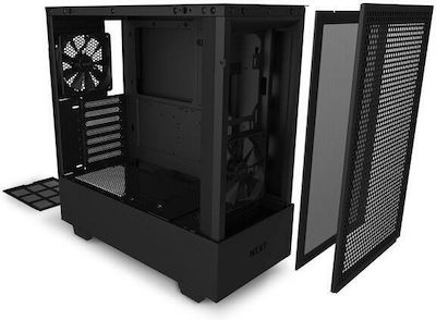 NZXT H510 Flow Gaming Midi Tower Κουτί Υπολογιστή με Πλαϊνό Παράθυρο Matte Black