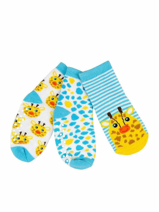 Zoocchini Παιδικές Κάλτσες Μακριές Πολύχρωμες 3 Ζευγάρια