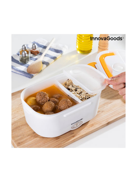 InnovaGoods Plastic Electric Lunch Box Carunch Orange 1050ml