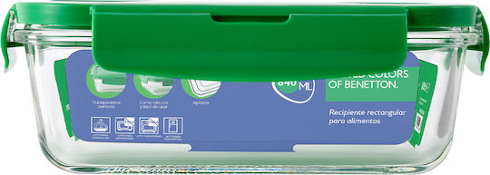 Benetton Rainbow Δοχείο Φαγητού Γυάλινο Πράσινο 840ml