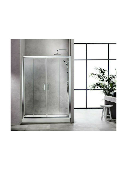 Tema Shower Screen for Shower with Sliding Door 150-153x180cm Clear Glass