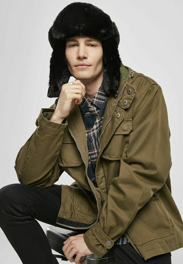 TB3870 Ohrenklappen Männer Beanie in Schwarz Farbe TB3870-00007