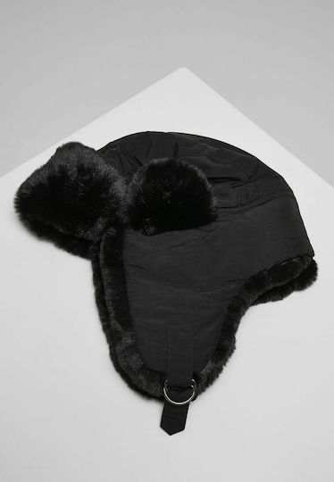 TB3870 Ohrenklappen Männer Beanie in Schwarz Farbe TB3870-00007