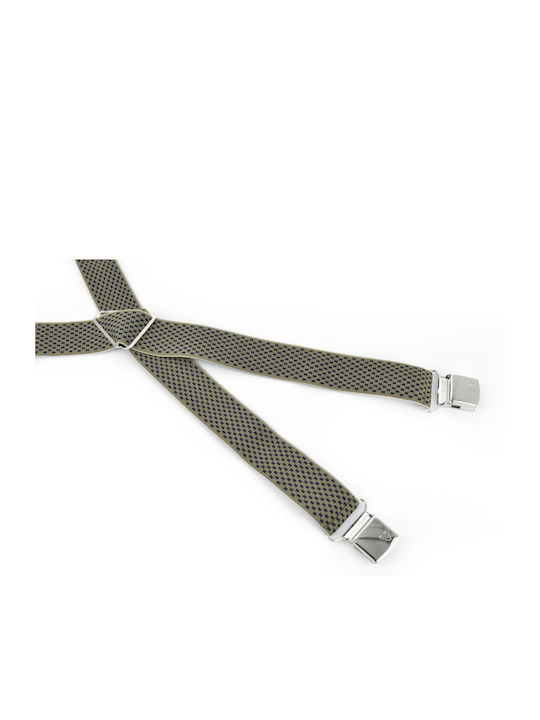 Victoria Suspenders Printed Beige