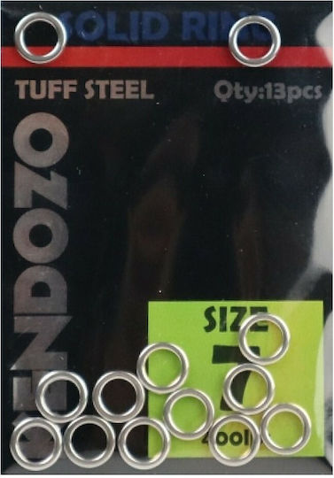 Kendozo Lures Tuff Steel Solid Ring Sârmă Split Ring De Pescuit No6 Set 15 Bucăți