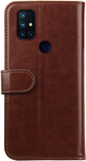 Rosso Element Wallet Piele artificială Maro (OnePlus Nord N10)