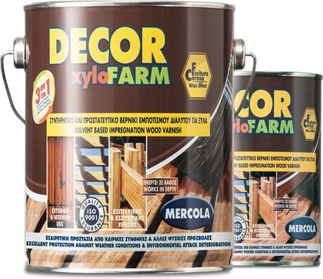 Mercola Decor Xylofarm Lac de impregnare Poliuretan Baza solventă Pin Satin 2.5lt