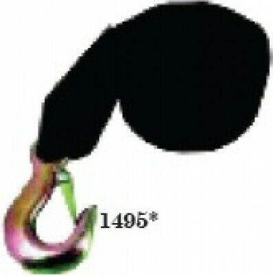 Eval Tie Down Strap Polyester with Galvanized Hook 6mx50mm Black