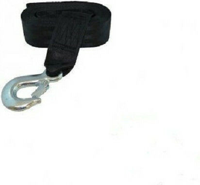 Eval Tie Down Strap Polyester with Galvanized Hook 4.5mx50mm Black