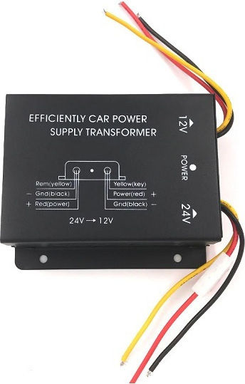 Auto Gs Μετατροπέας Ρεύματος Αυτοκινήτου 24V DC σε 12V DC 15A
