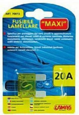 Lampa Maxi Blade Fuse 20A Set von Autosicherungen Messer 1Stück