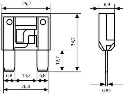 Lampa Maxi Blade Fuse 50A Car Fuse Set Blades 1pcs