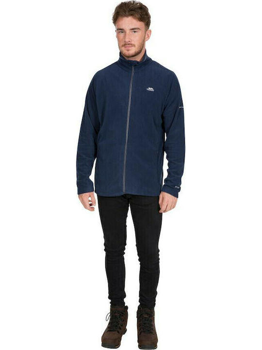 Tadwick MAFLMFTR0001 Men's Fleece Cardigan Navy Blue