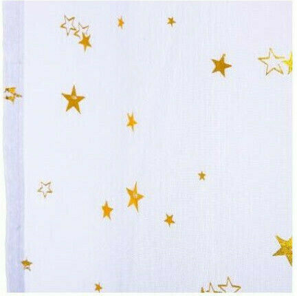 Atmosphera Κουρτίνα Gold Stars με Τρουκς