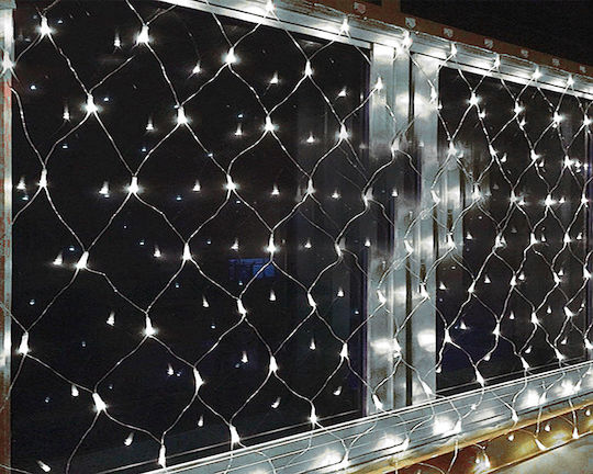 192 Λαμπάκια LED 2μ. x 200εκ. Ψυχρό Λευκό τύπου Δίχτυ
