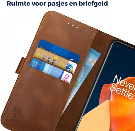 Rosso Deluxe Wallet Δερμάτινο Καφέ (OnePlus 9)