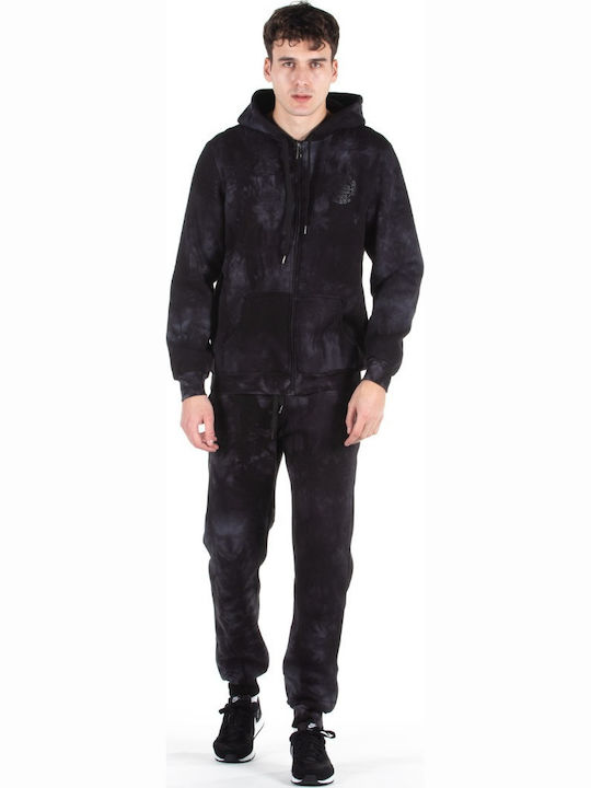 Herren Sweatshirt mit Kapuze in Schwarz
