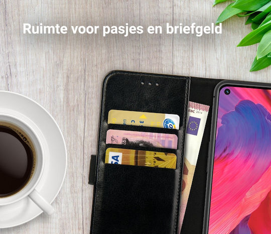 Rosso Element Wallet Δερματίνης Μαύρο (Oppo A74 5G)