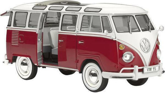 Revell Volkswagen T1 Samba Φιγούρα Μοντελισμού Αυτοκίνητο Κόκκινη 173 Κομματιών σε Κλίμακα 1:24 18.1εκ.