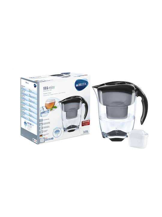 Brita Elemaris XL Krug Kunststoff Black mit Filter 3500ml 1Stück