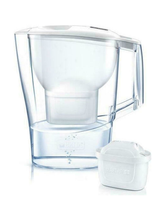 Brita Aluna Plastic Jug White with Filter 3500ml