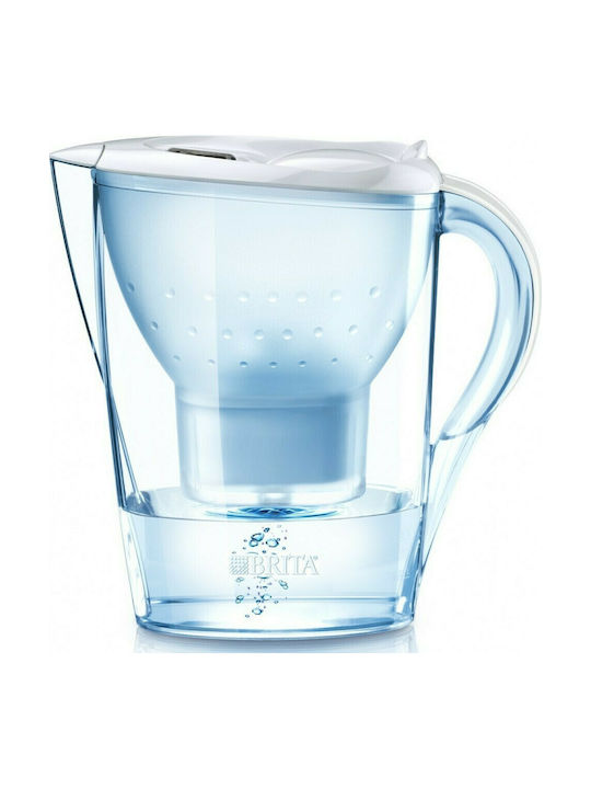Brita Marella Plastic Jug White with 3 Replacement Filters Maxtra+ 2400ml 3pcs