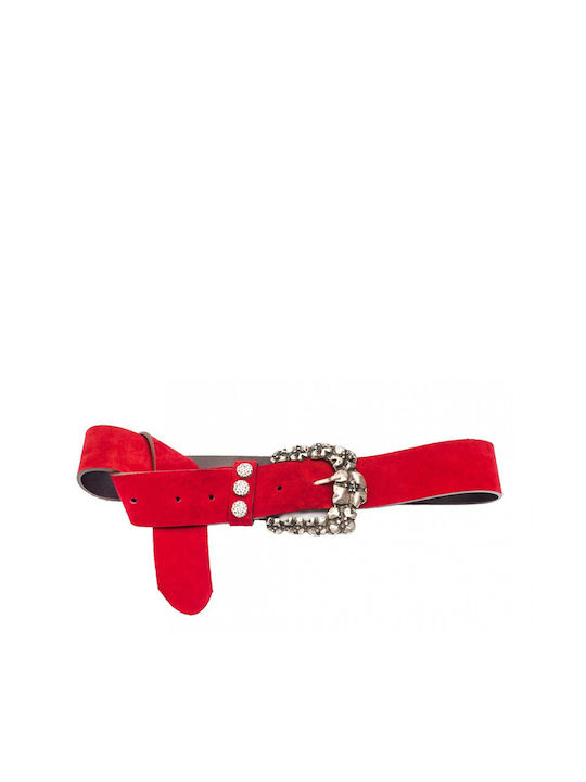 CENTURA DIN PIELE "LIGHT MY FIRE" OAK BELTMAKERS W353-RED