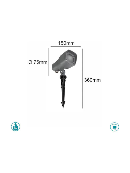 SoleLuce Lamp Projector Outdoor IP54 Black