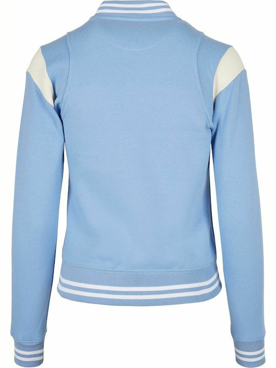 Kurz Damen Bomberjacke Hellblau