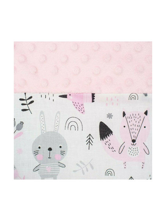 New Baby Baby Nestkissen Minky Teddy Rosa