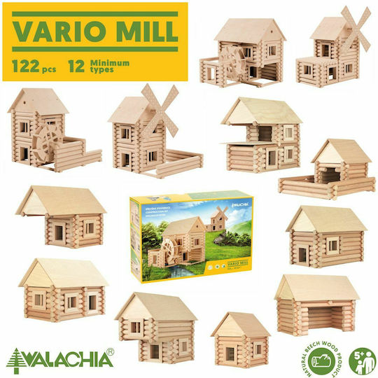 Walachia Wooden Construction Toy Vario Mill for Children 5+ years+ Years