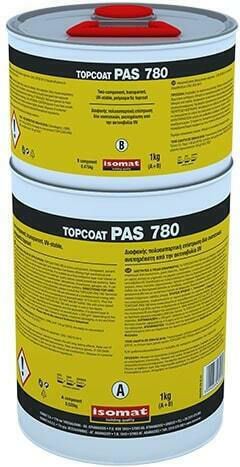 Isomat Topcoat-PAS 780 Нанасяемо Уплътнително Полиуретан 2 Компоненти 3кг Бял