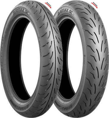 Bridgestone Battlax SC Anvelopă pentru scuter Față cu Dimensiune 110/70-12 47Numele specificației: Magazin online