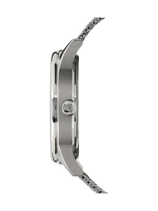 Tommy Hilfiger Damon Ανδρικό Ρολόι 44mm Χρονογράφος Μπαταρίας με Ασημί Μεταλλικό Μπρασελέ