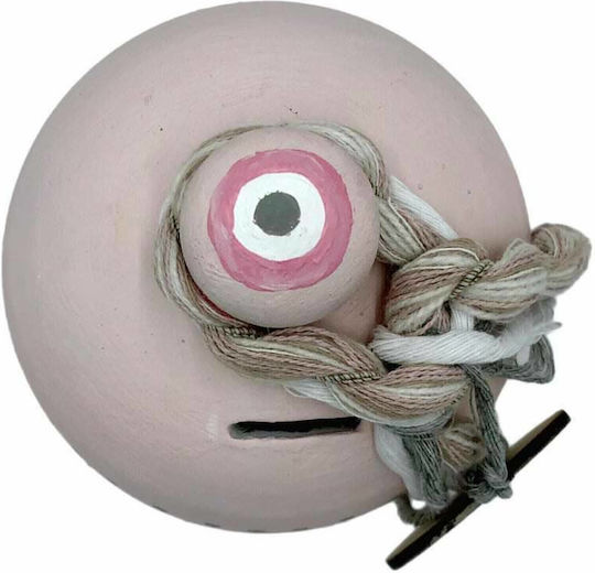 LiebeQueen Eye Money Box Ceramic Pink 13x13x20cm
