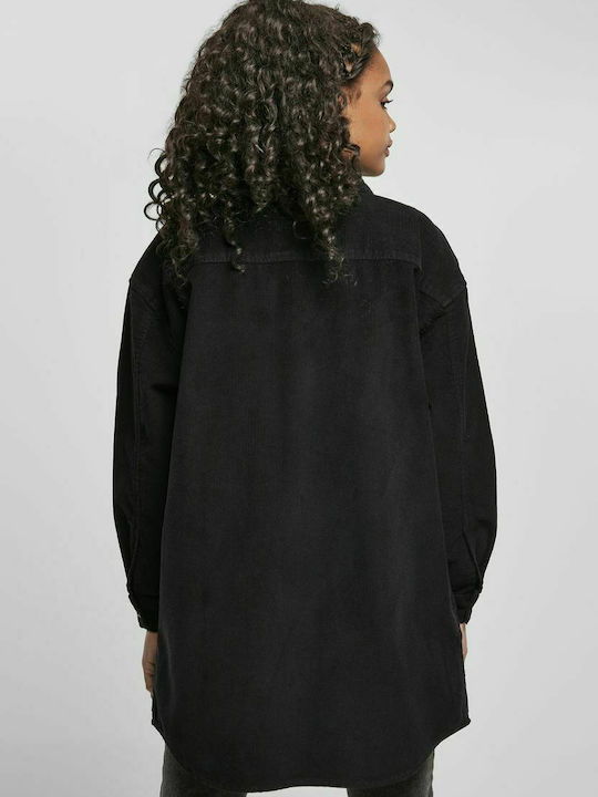 Urban Classics TB4544 Γυναικείο Μαύρο Overshirt