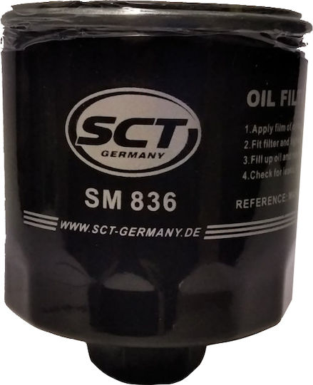 Sct Germany Φίλτρο Λαδιού Αυτοκινήτου με Βίδα για Audi-Seat-Skoda-Vw