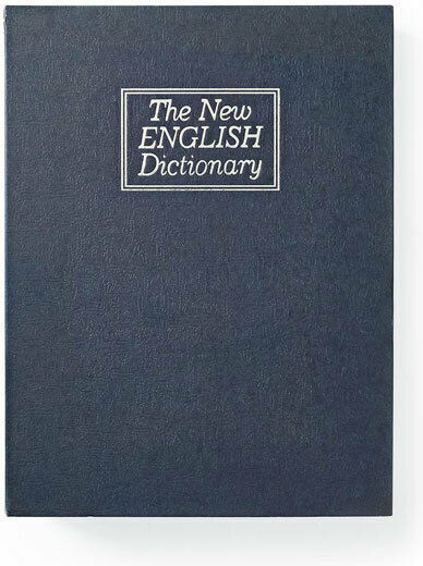 Nedis The New English Dictionary Buch Geldversteck mit Schloss