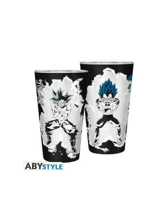 Abysse Dragon Ball - Goku Vegeta Glass made of Glass in Black Color 400ml 1pcs