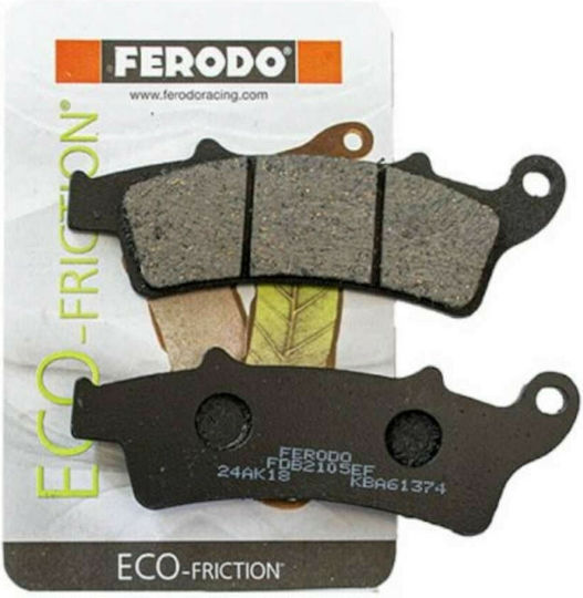 Ferodo Motorcycle Brake Pads Organic Front Brake Pads Piaggio Beverly 350 - Aprilia Scarabeo 250 for Aprilia Scarabeo / Sportcity 250 / Atlantic 300 / Atlantic 125 / Atlantic 200 Kymco Agility / People / X-Town / Grand Dink / K-XCT 125i / K-XCT 300i / Downtown 350i Piaggio Beverly 350 Vespa 125 GT