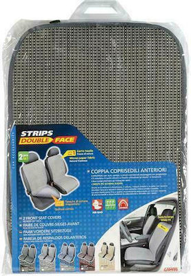 Lampa Mat Seat Covers Set 2pcs Strips Gray