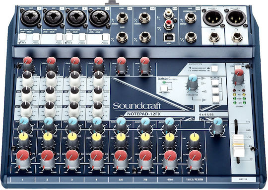 Soundcraft Notepad-12FX Αναλογική Κονσόλα 10 Καναλιών / 4 Εισόδους XLR