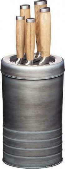 Kitchen Craft Industrial Knife Set with Stainless Steel Base 5 Pieces